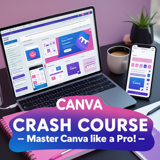 Canva Crash Course: The Ultimate Beginner-to-Expert Guide to Designing Stunning Graphics, Social Media Posts, eBooks, and Marketing Materials Like a Pro